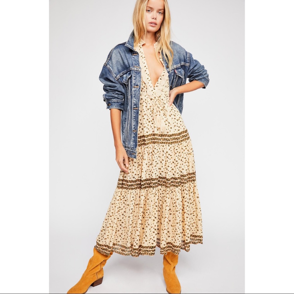 NWT Free People Rare Feelings Maxi Dress